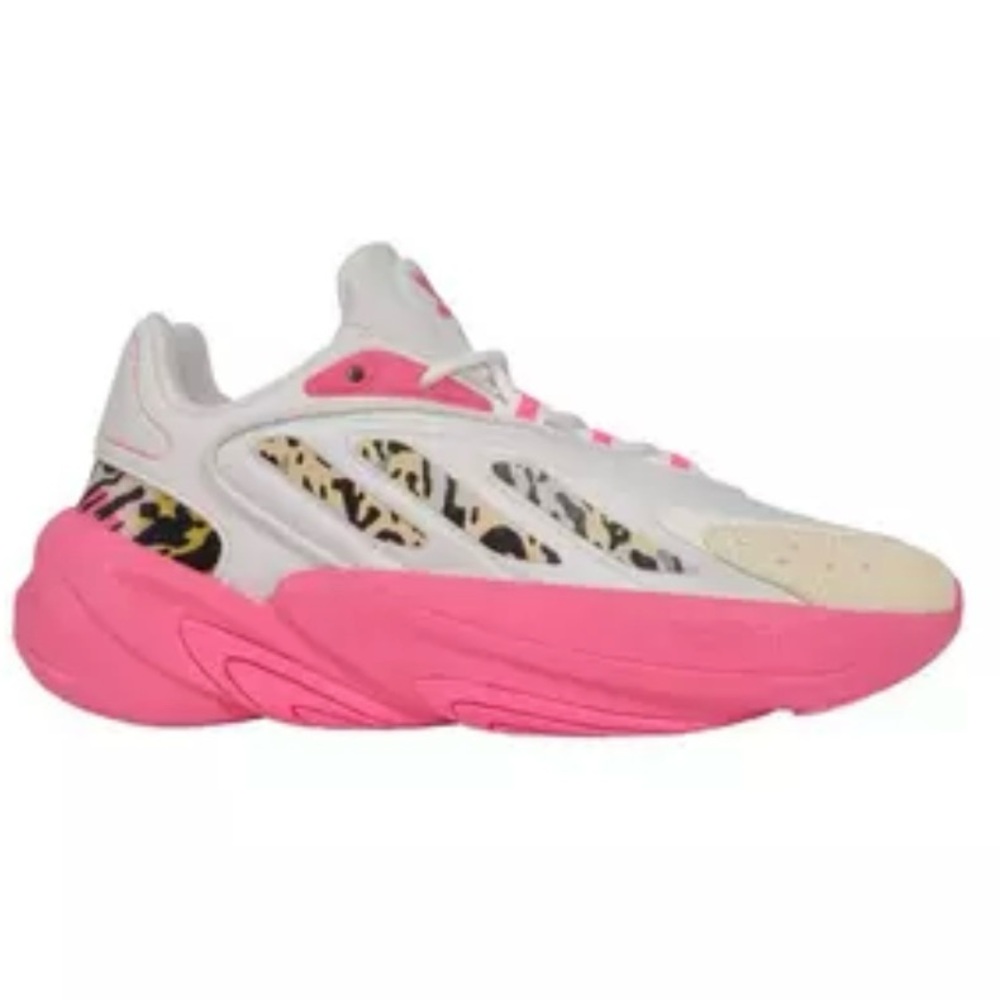 Adidas Ozelia J pink and white shoes size 6.5